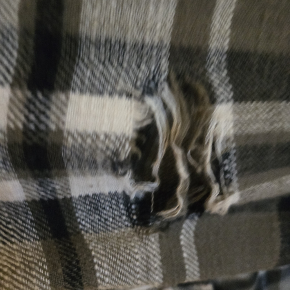 American Eagle Womens Oversized Plaid Shirt - Black and White, NWOT, L - Picture 6 of 8